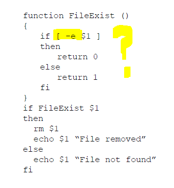 linux 脚本大仙请告诉我-e是什么意思