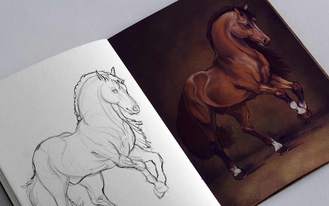 【创意365】86/365 画马 (手绘)