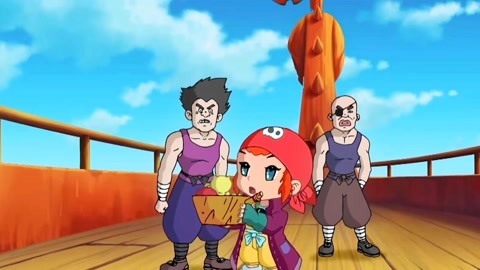 恐龙宝贝:这个小女孩竟是海盗头目,最喜欢水果,难怪叫阿果