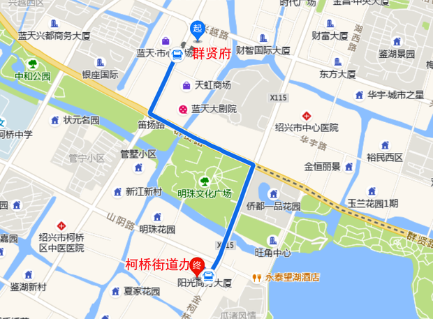 柯桥街道区域图图片