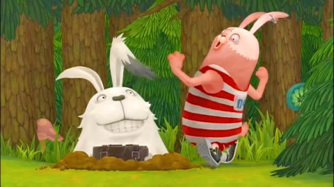  b>逃亡 /b>兔:这野兔胆子太大了!又偷走了基里的箱子!