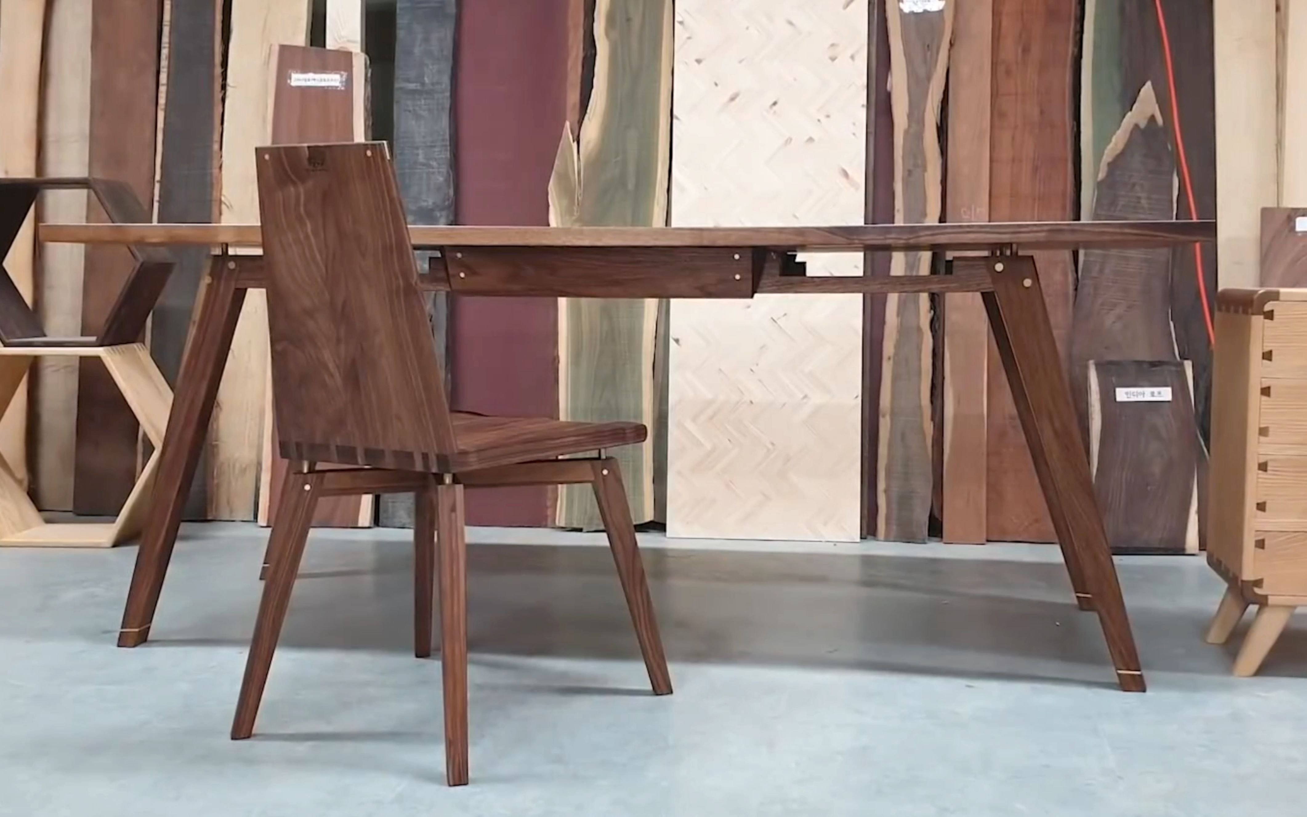 胡桃 b>实木桌子 /b>木工 b>制作 /b>过程,木工爱好者工艺分享