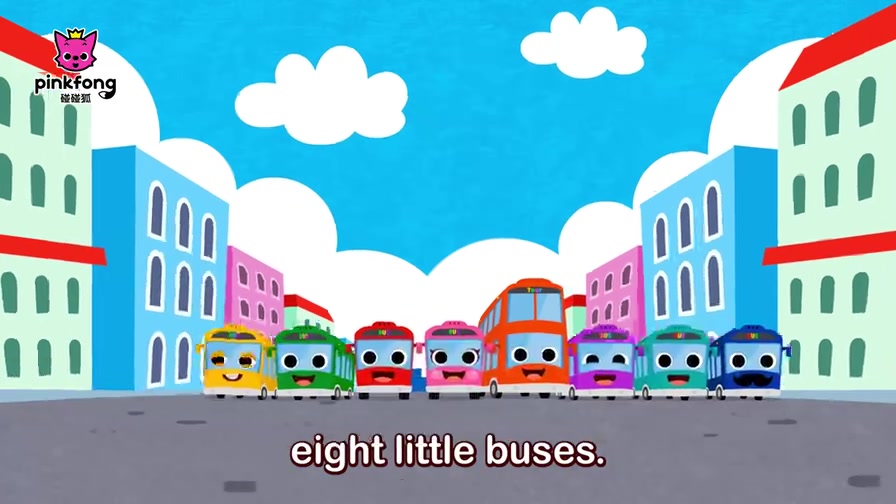 [图]碰碰狐儿歌之巴士系列 英文版 第2集 ten little buses