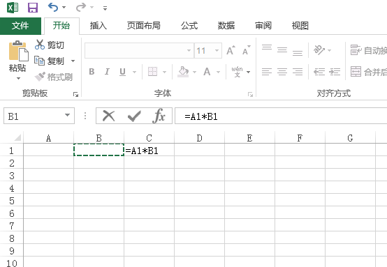 Excel电子表格中的函数怎么计算乘法公式。