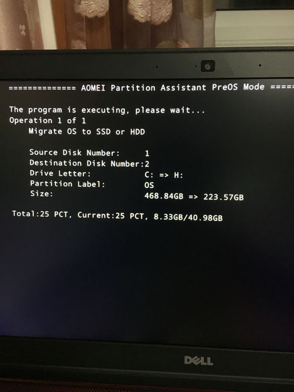 笔记本电脑用分区助手把系统迁移到固态硬盘里