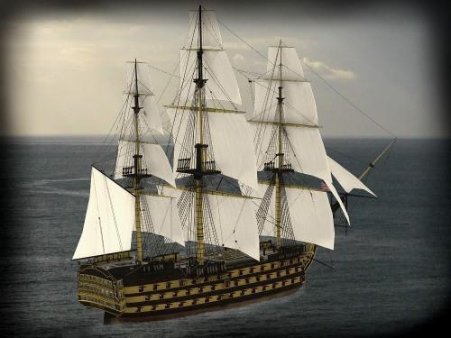 17世纪帆船航速图片