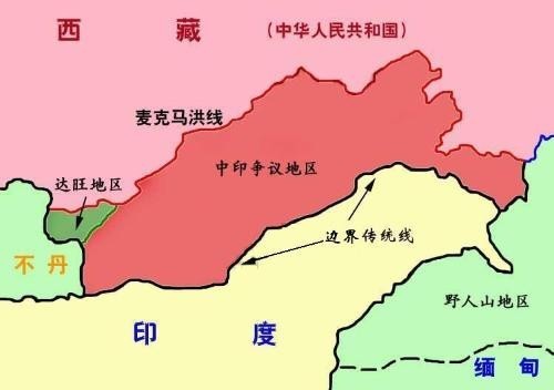 谁能给我有关麦克马洪线的地图