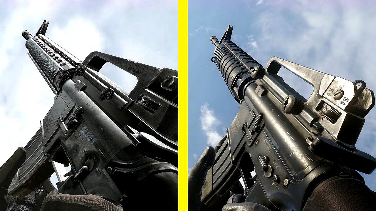 [图]使命召唤4现代战争 vs 重制版:所有武器射击枪声对比