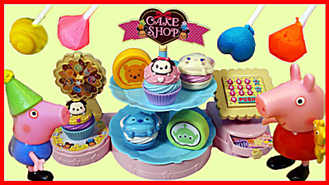 北美玩具 第一季 第963集迪士尼冰淇淋店玩具,小猪佩奇用培乐多橡皮泥