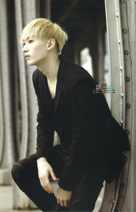 2012mama音乐super junior获奖时中黄头发带墨镜的是谁?