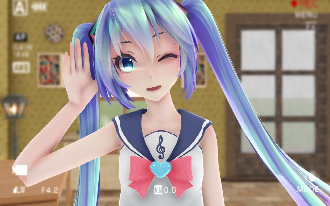 [图]{醒目}【MMD】让我听听你的声音吧 水手服TDA sailor suit Mikuの快乐合成器(60fps)