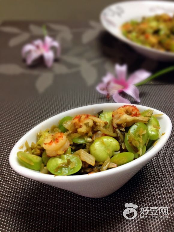 雪菜豆瓣炒虾仁怎么做好吃