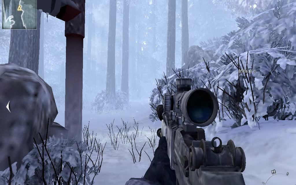 【使命召唤6】真·雪地狙击(高难度潜入)