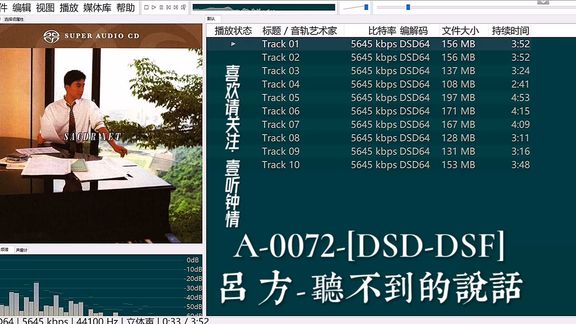 [图]吕 方 - 听不到的说话[DSD-DSF]A-0072