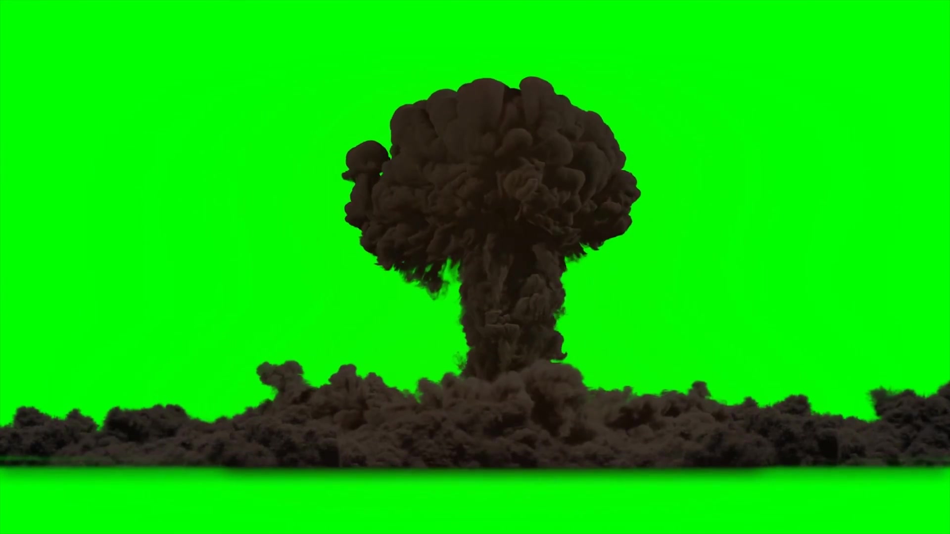 爆炸特效绿幕素材