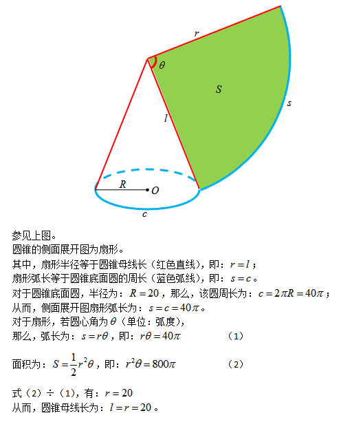 圆锥母线是哪一条图片