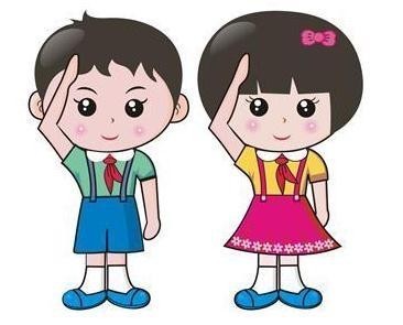 士兵简笔画全身敬礼