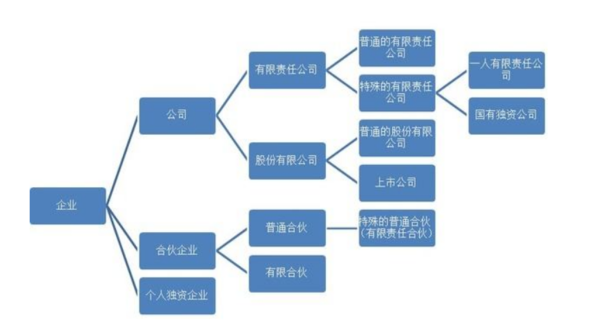 企业组织形式分类