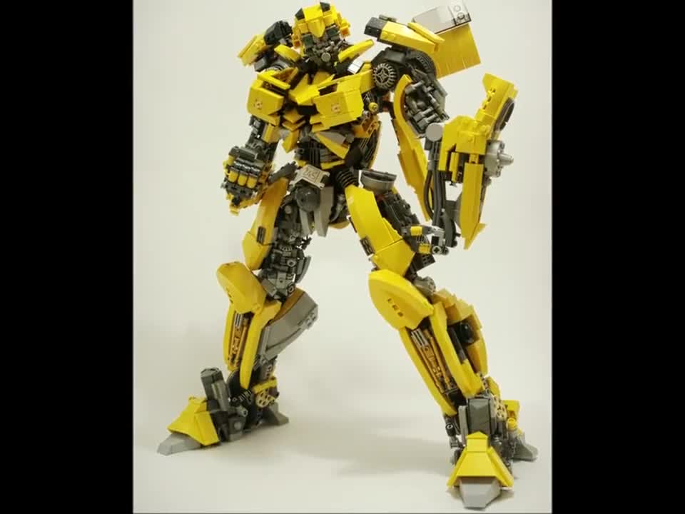 变形金刚大黄蜂高还原乐高 积木