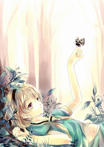 要五六张动漫少女的图片,要唯美,梦幻,形象青春,清纯