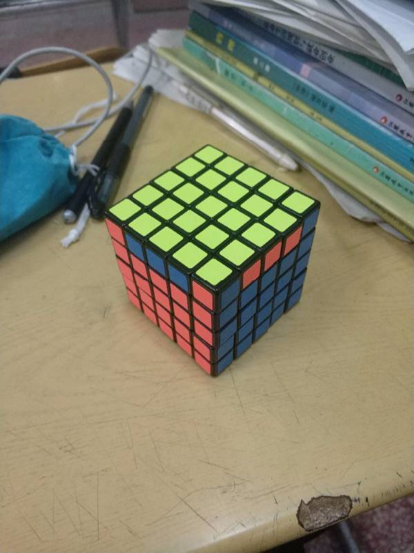 五阶魔方最后两对棱遇见四阶魔方的情况,怎么办,其他面都复原了.