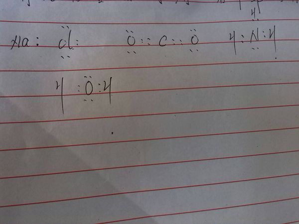 nacl,co2,nh3,h2o,電子式