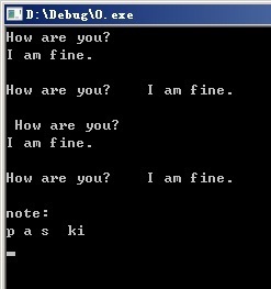 输出格式C语言,运行后是你好吗,我很好可是我