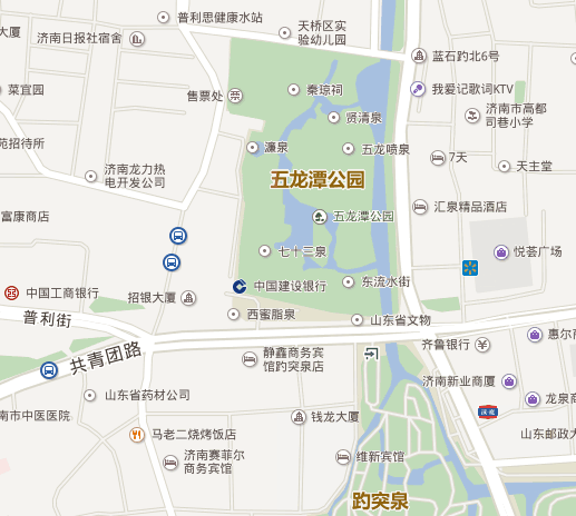 济南五龙潭的面积