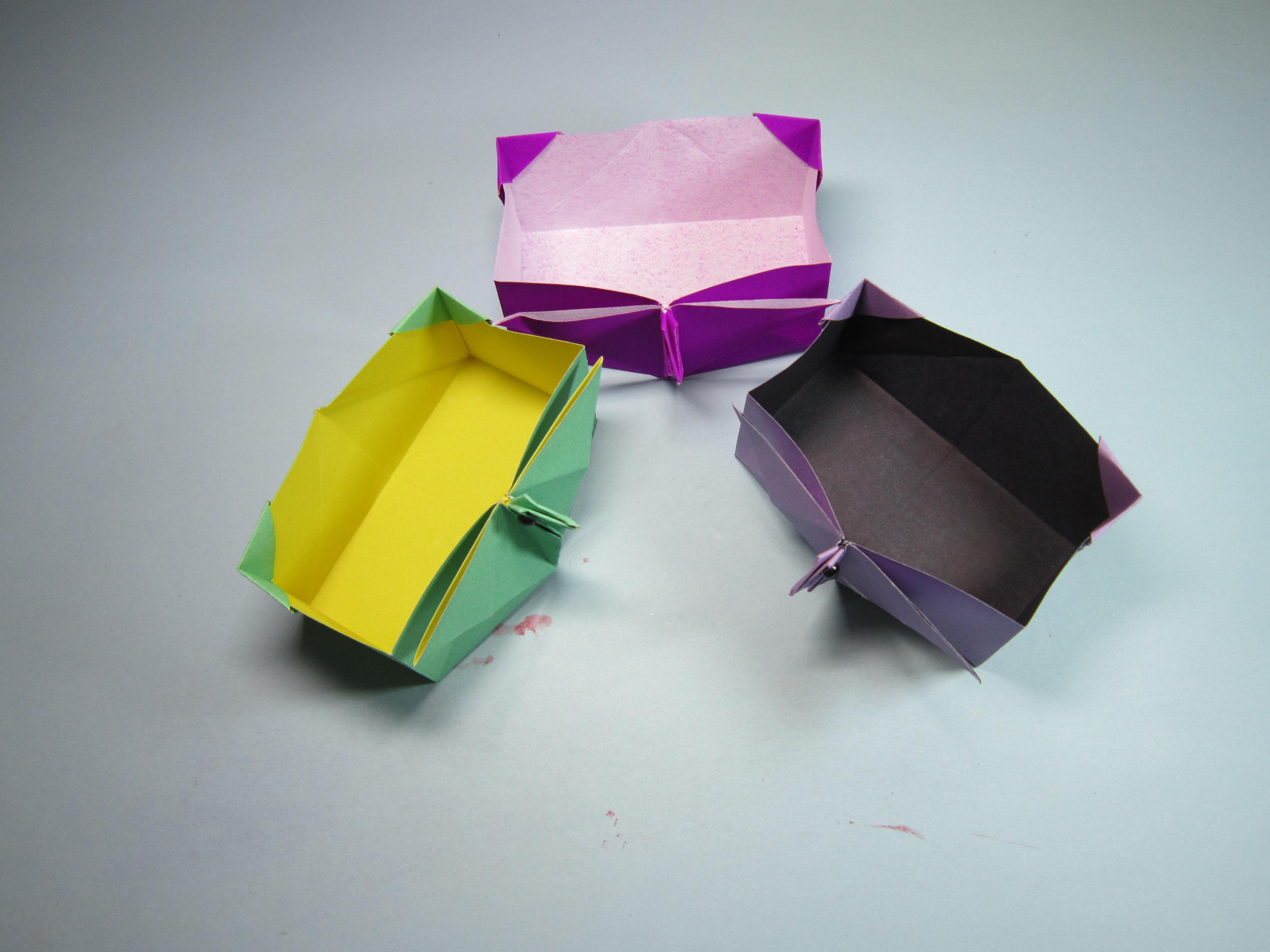 儿童 手工折纸盒子,一张纸就能折出简单又可爱的小鸟收纳 盒子