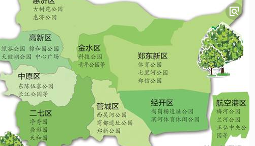 郑州高新区地图及街道图片