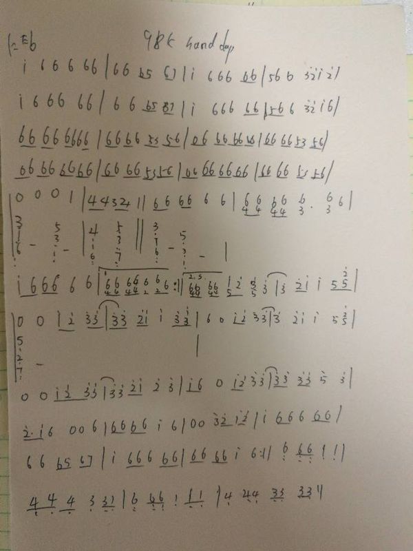 跪求98k古筝简谱