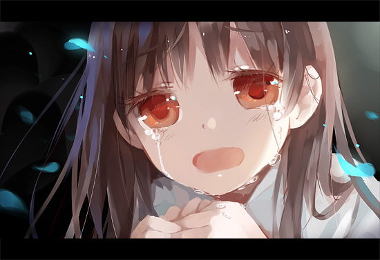 哭泣的女孩动漫二次元图片
