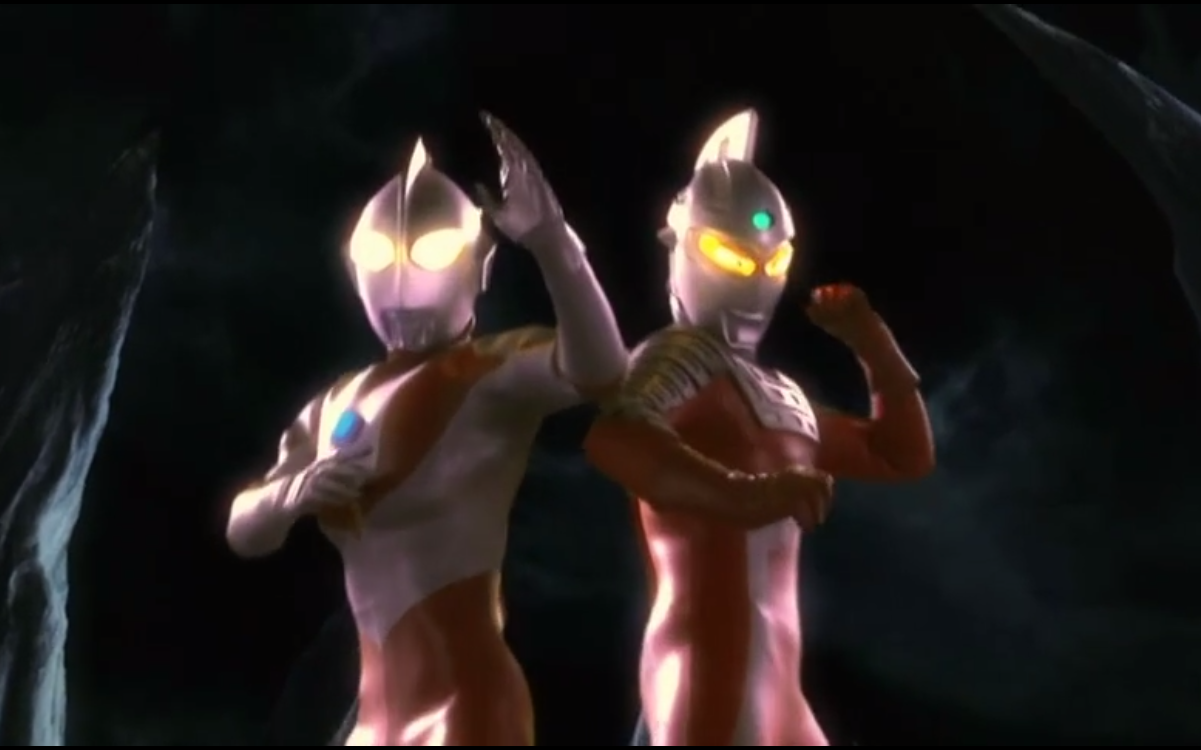 初代和赛文奥特曼的完美格斗  大怪兽超银河传说