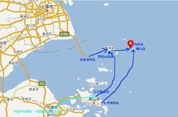枸杞岛到上海的船,有什么时间的?