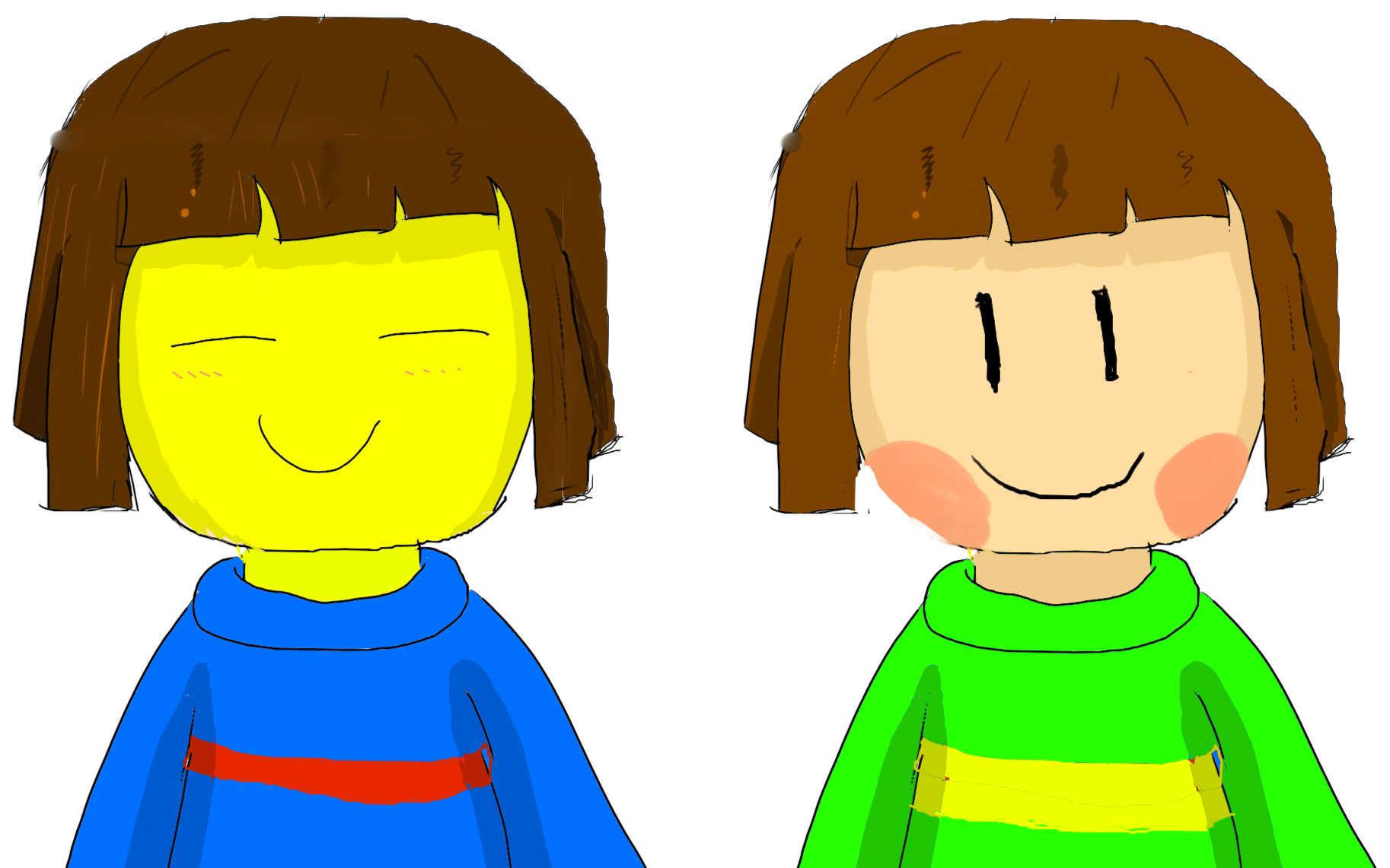 【undertale】frisk和chara谁更可爱?