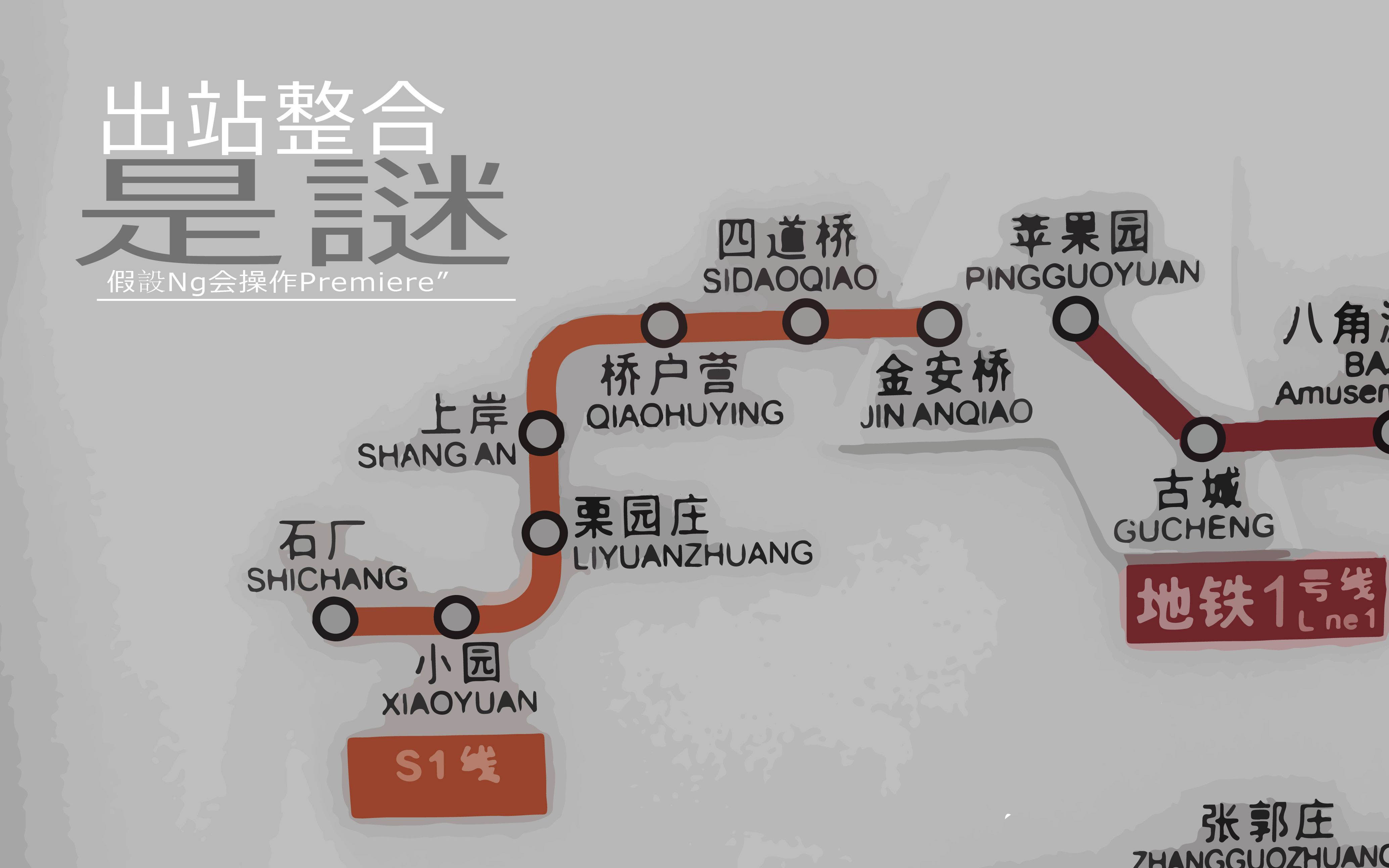 北京地铁】 北京s1线各站点出站