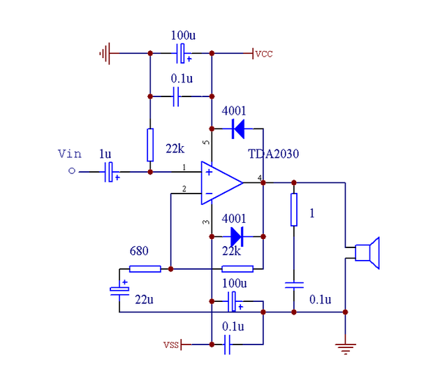 tda2030a功放電路圖