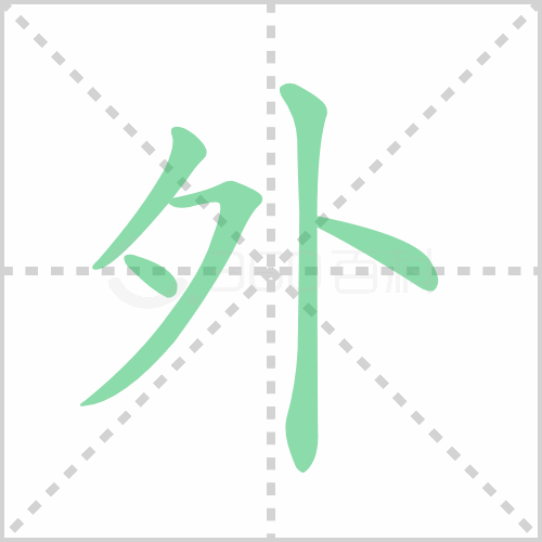 外的解释|读音|部首|组词
