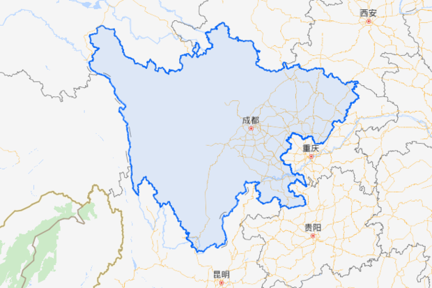 四川地图交界处图片