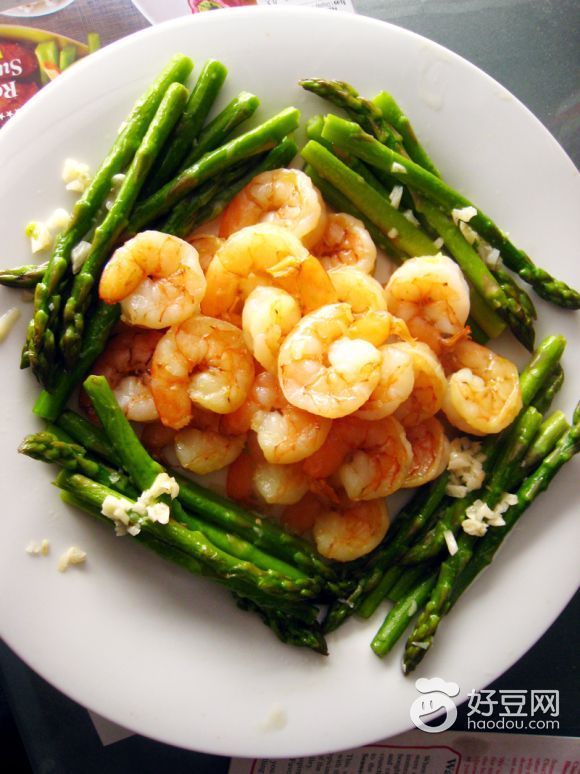 蒜香芦笋炒虾仁怎么做好吃