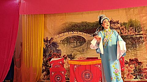 越剧,百花台,第一集宁波红牡丹越剧团在朱家村演出姜文定拍摄2o19年12