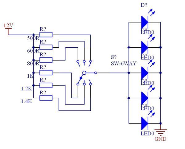 5050貼片led燈怎麼調節亮度?要電路圖.謝謝