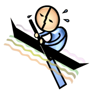 小船逆水行舟的样子怎么画