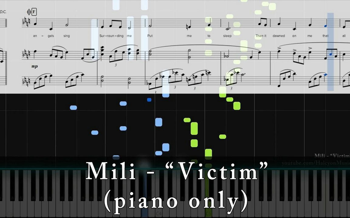 【钢琴midi付谱】 victim/mili