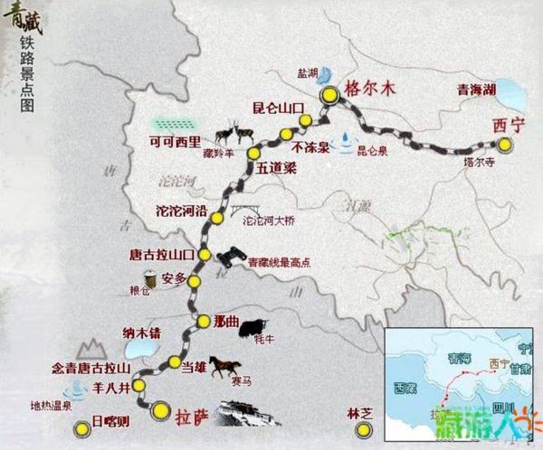 青藏线加油站分布图图片