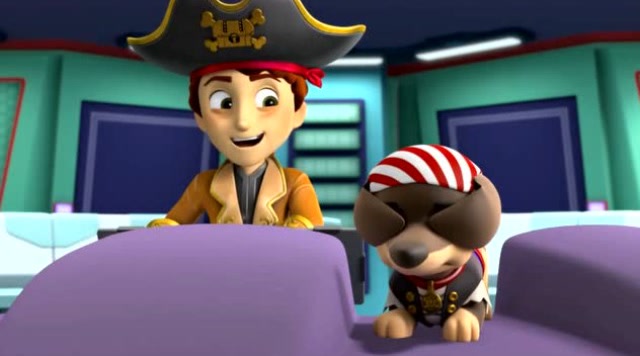 汪汪队 立大功全集:海盗把 汪汪队巡逻船开到陆地,毛毛和阿奇追赶