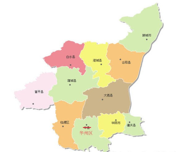 韩城地图位置图片