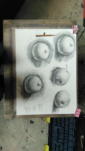 素描老是画调子画成一团一团的,调子不整齐怎