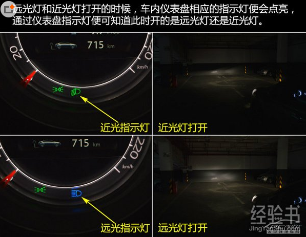 车辆远光灯和近光灯的图标是什么?