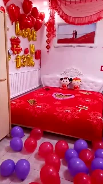 农村 结婚新房布置完成,看着非常漂亮,喜欢吗?